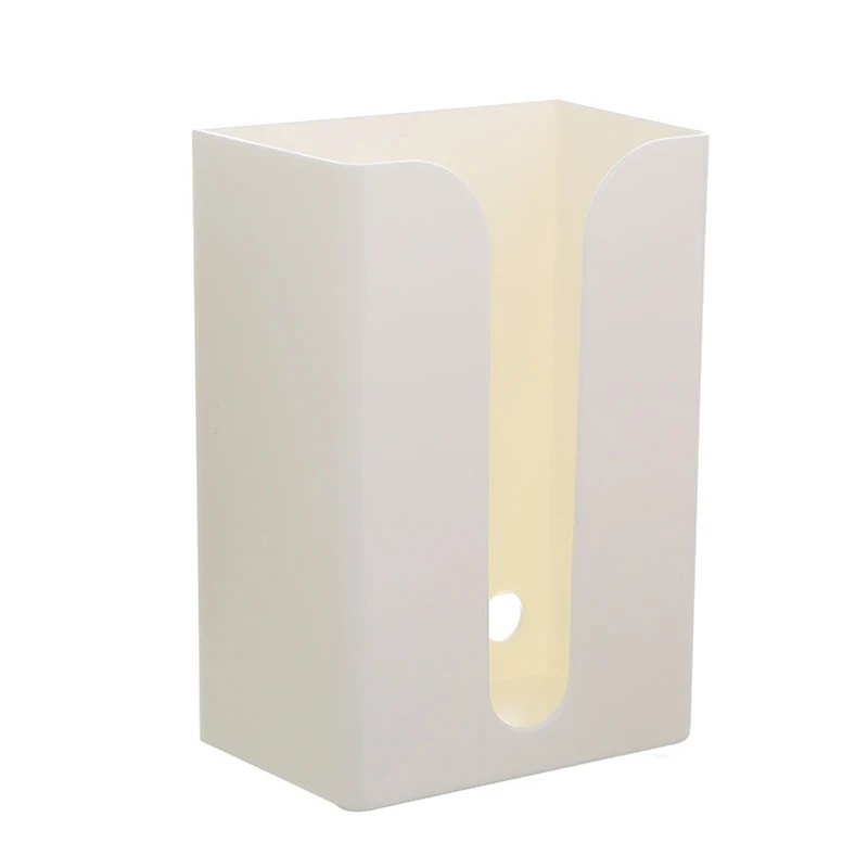 Boîte à mouchoirs murale étanche, support auto-adhésif, boîte de rangement domestique pour gants de poulet, papier de cuisine, 1 pièce – Image 6